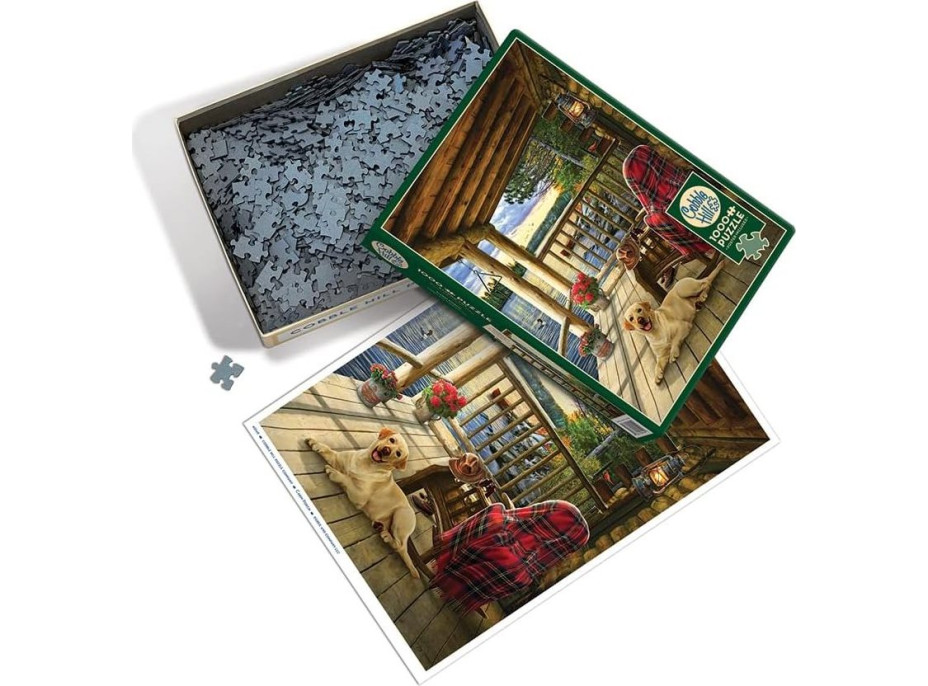 COBBLE HILL Puzzle Drevená terasa 1000 dielikov