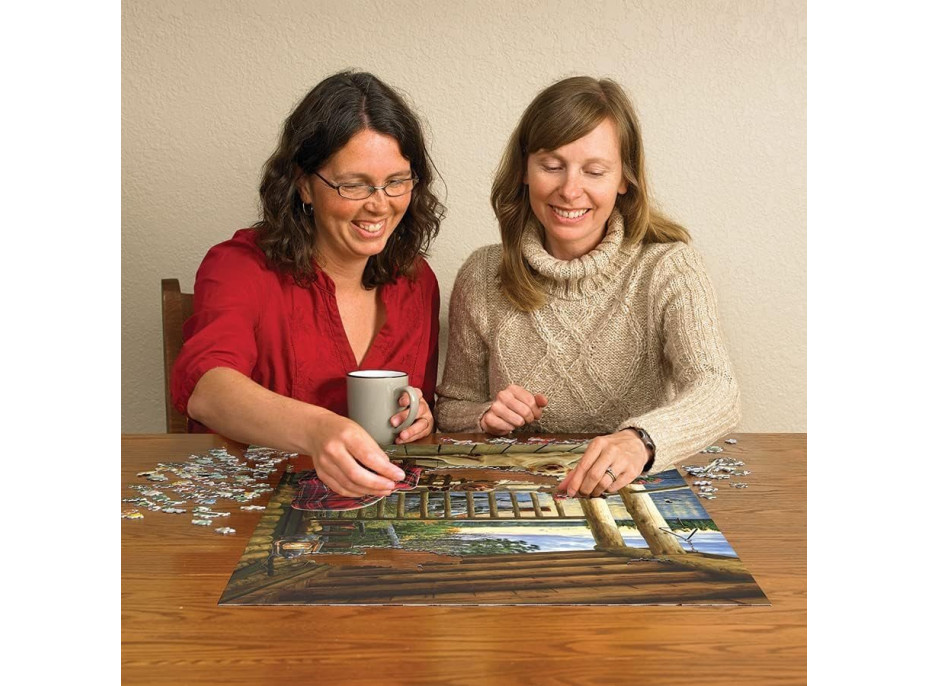 COBBLE HILL Puzzle Drevená terasa 1000 dielikov