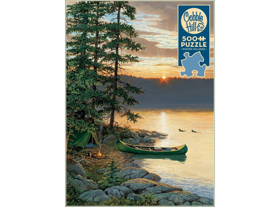 COBBLE HILL Puzzle Jazero kanoe 500 dielikov