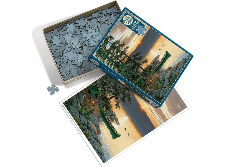 COBBLE HILL Puzzle Jazero kanoe 500 dielikov