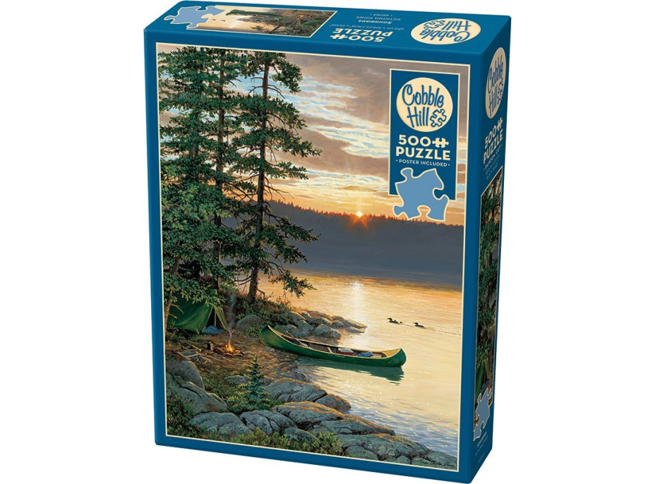 COBBLE HILL Puzzle Jazero kanoe 500 dielikov