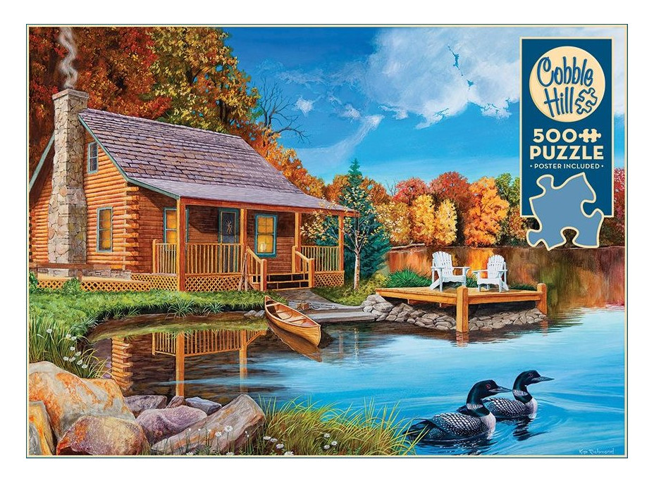 COBBLE HILL Puzzle Jazero potáplic 500 dielikov