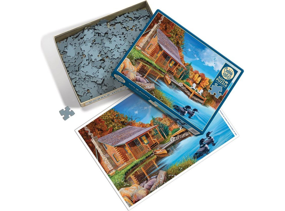 COBBLE HILL Puzzle Jazero potáplic 500 dielikov