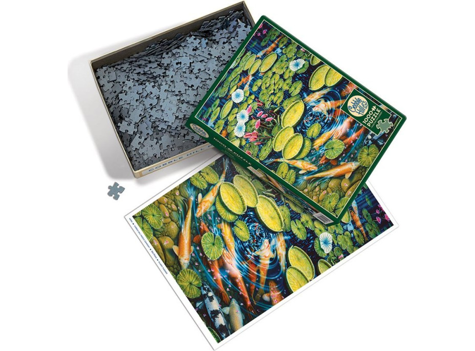 COBBLE HILL Puzzle Jazierko s koi kaprmi 1000 dielikov