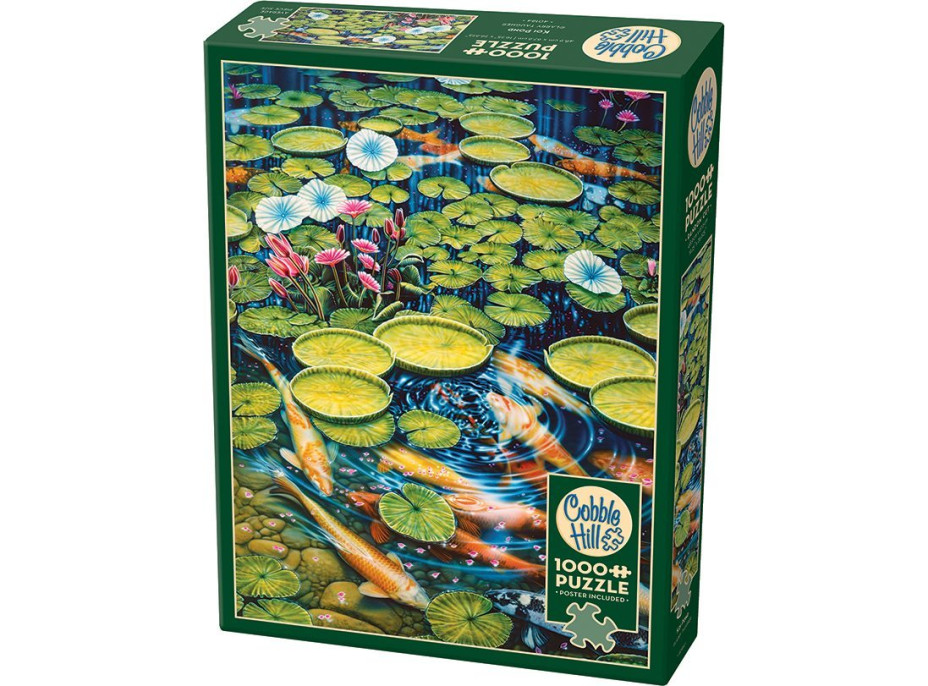 COBBLE HILL Puzzle Jazierko s koi kaprmi 1000 dielikov