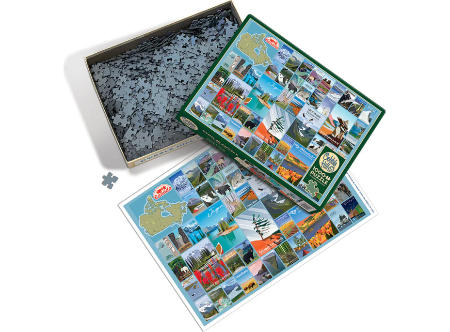 COBBLE HILL Puzzle Kanadské Národné parky a rezervácie 1000 dielikov