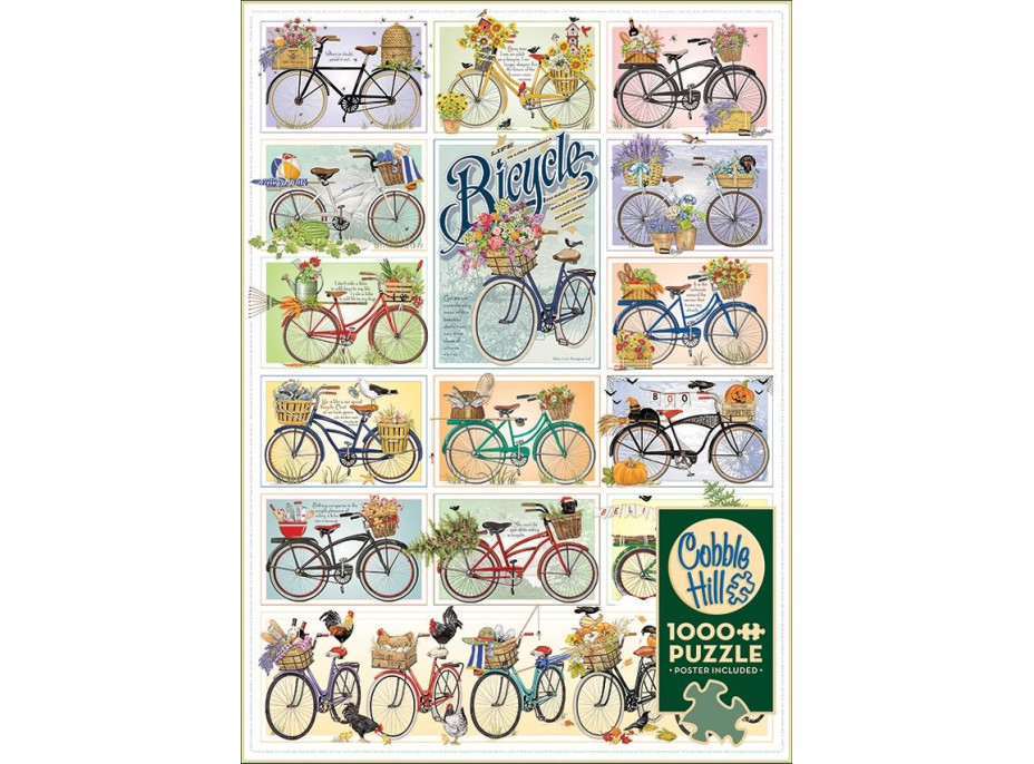 COBBLE HILL Puzzle Kolesá 1000 dielikov