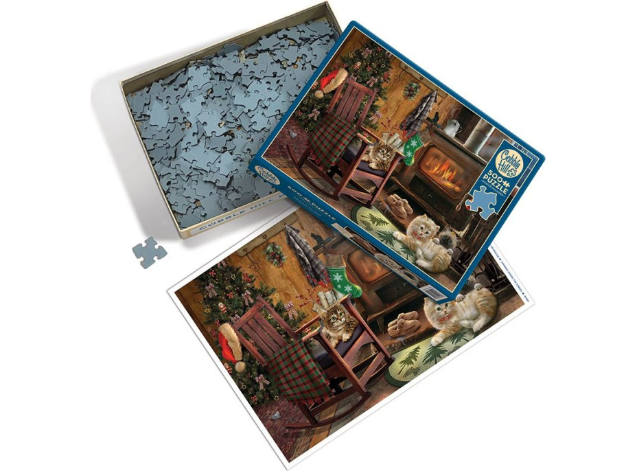 COBBLE HILL Puzzle Mačiatka u kachlí 500 dielikov