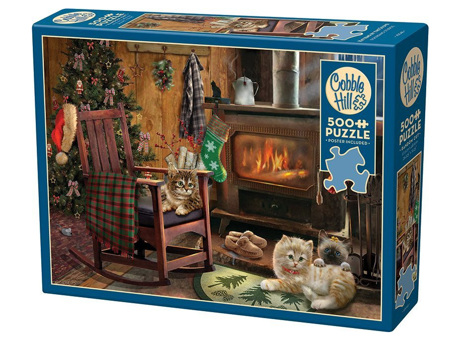 COBBLE HILL Puzzle Mačiatka u kachlí 500 dielikov