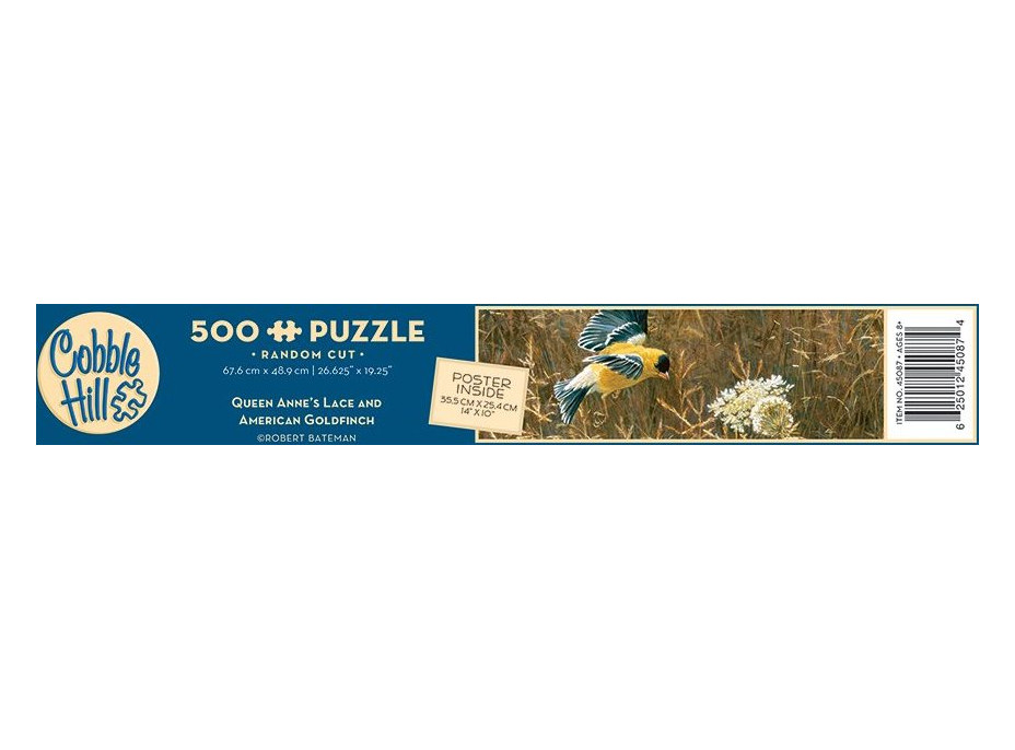 COBBLE HILL Puzzle Čipka kráľovnej Anny a americký zlatobyľ 500 dielikov