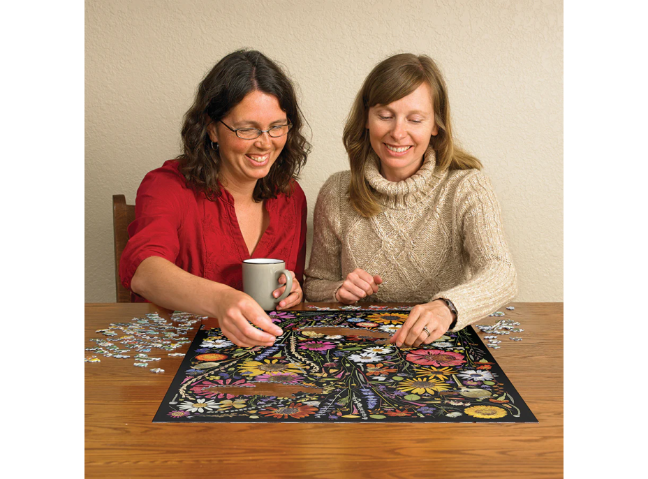 COBBLE HILL Puzzle Lisované kvety: Šťastie 1000 dielikov