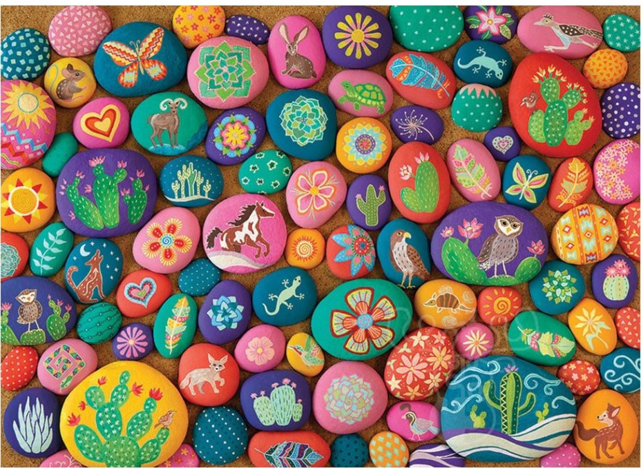 COBBLE HILL Puzzle Maľované kamene juhozápadu 1000 dielikov