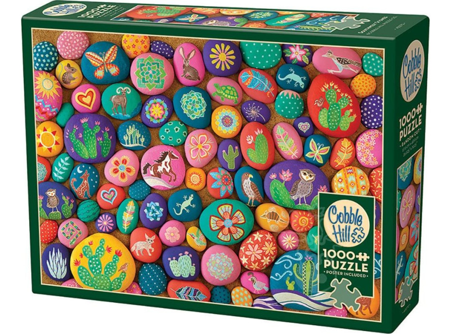 COBBLE HILL Puzzle Maľované kamene juhozápadu 1000 dielikov