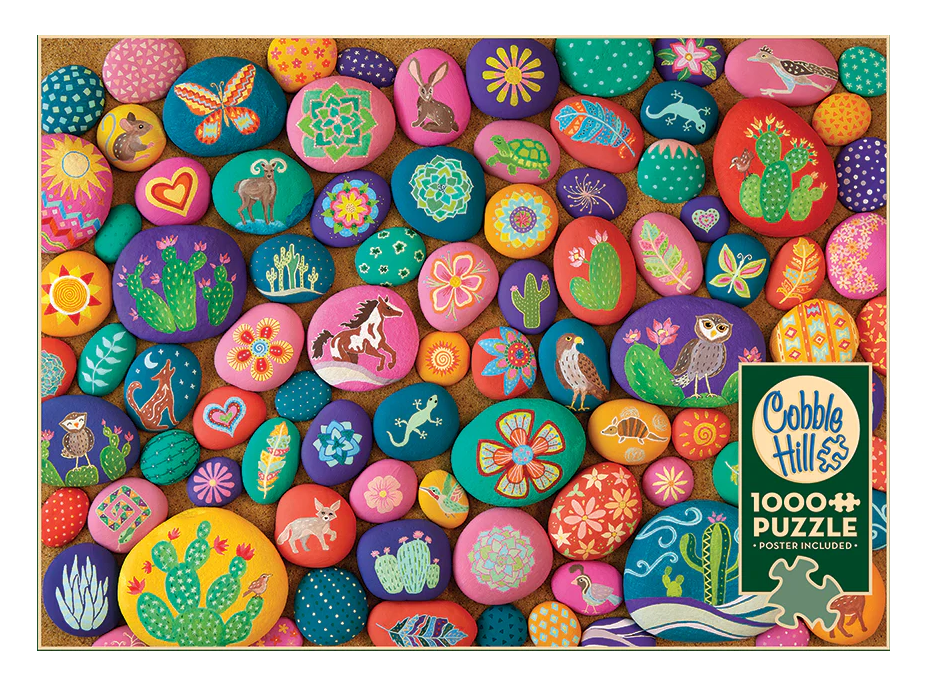 COBBLE HILL Puzzle Maľované kamene juhozápadu 1000 dielikov