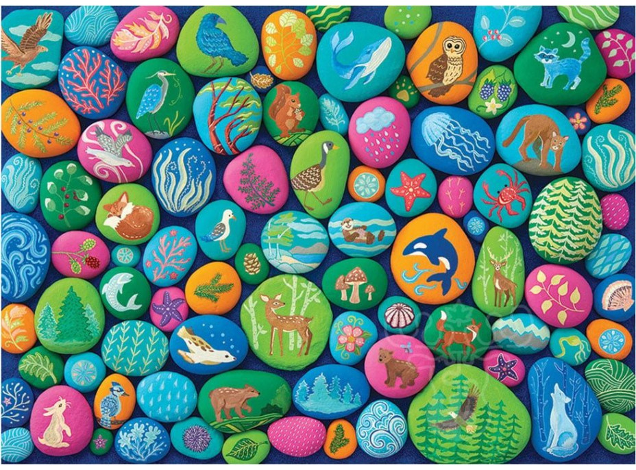 COBBLE HILL Puzzle Maľované kamene severozápadu 1000 dielikov