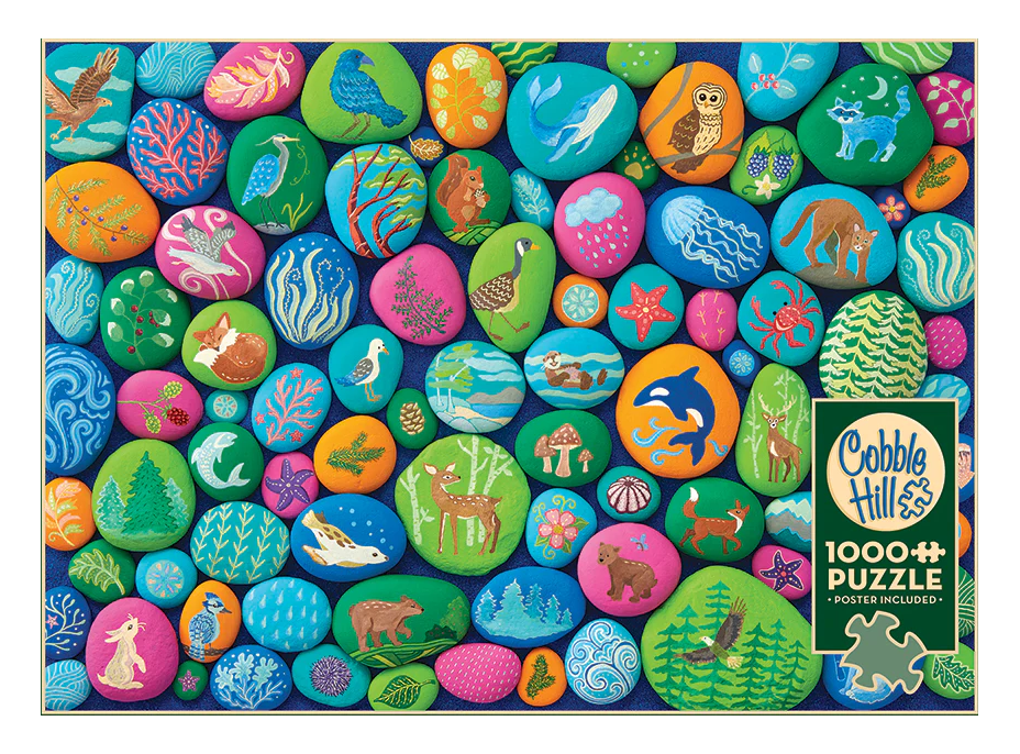 COBBLE HILL Puzzle Maľované kamene severozápadu 1000 dielikov