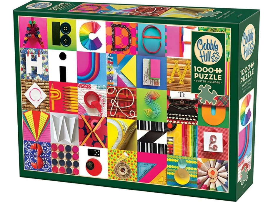 COBBLE HILL Puzzle Nájdená abeceda 1000 dielikov
