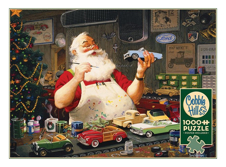 COBBLE HILL Puzzle Santa maľujúce autíčka 1000 dielikov