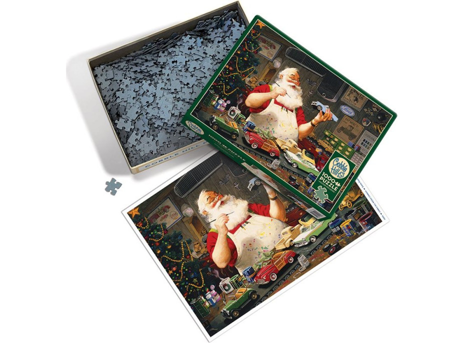 COBBLE HILL Puzzle Santa maľujúce autíčka 1000 dielikov