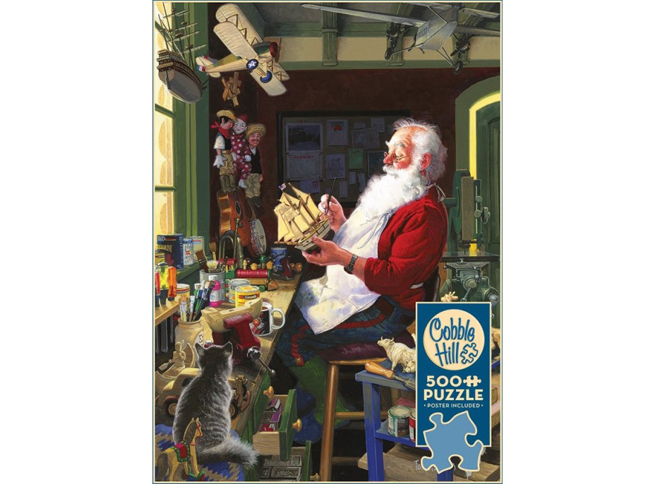 COBBLE HILL Puzzle Santova dielňa 500 dielikov
