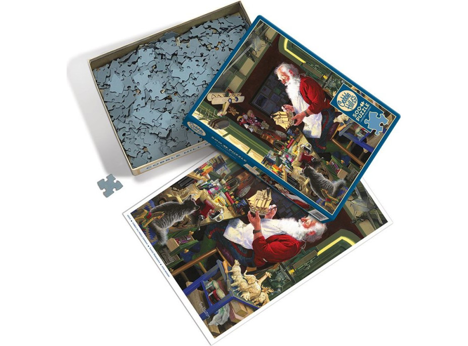 COBBLE HILL Puzzle Santova dielňa 500 dielikov