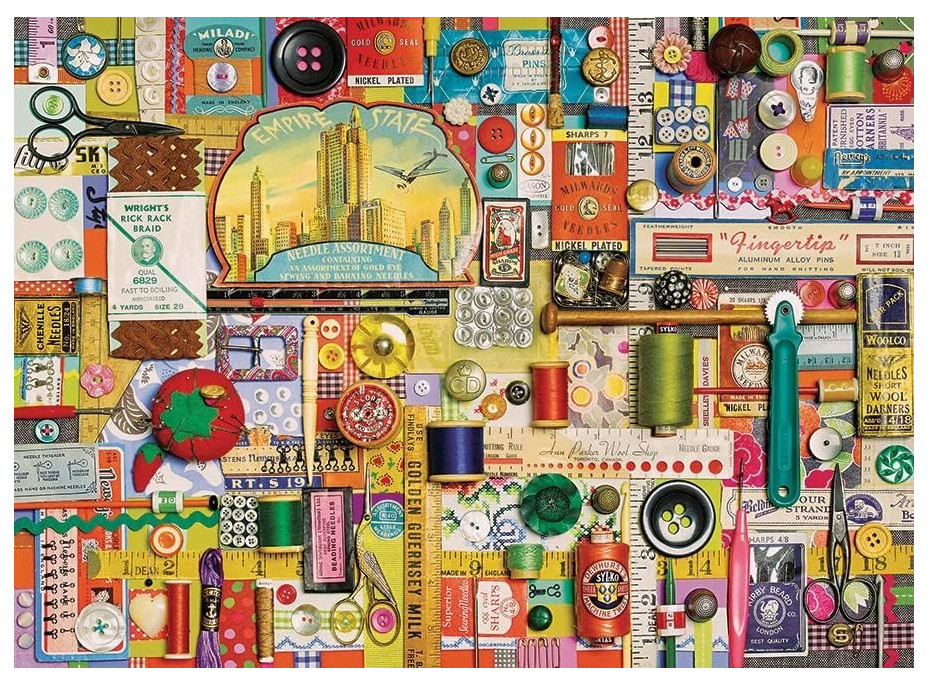 COBBLE HILL Puzzle Šijacie pomôcky 1000 dielikov