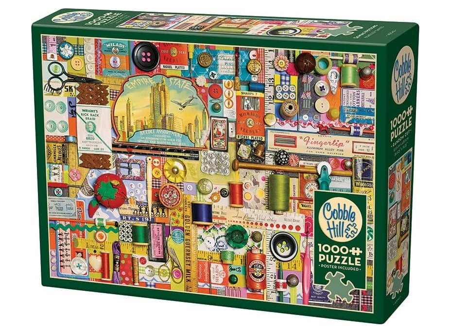 COBBLE HILL Puzzle Šijacie pomôcky 1000 dielikov