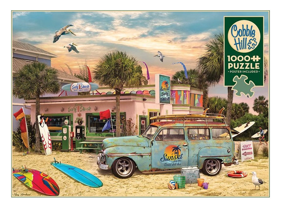 COBBLE HILL Puzzle Surferská búda 1000 dielikov