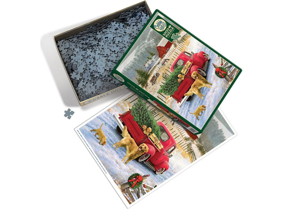 COBBLE HILL Puzzle Vianoce na farme 1000 dielikov
