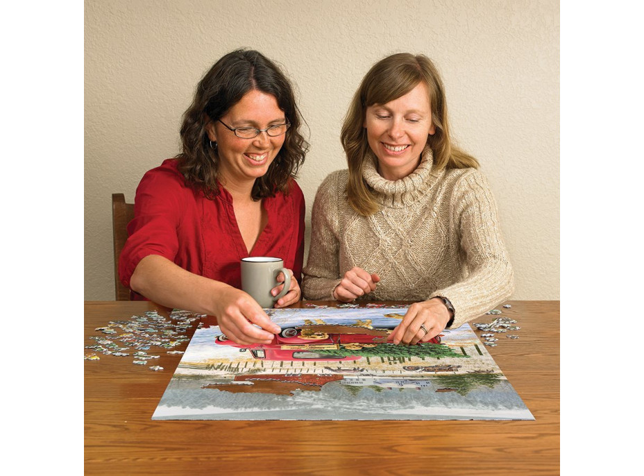 COBBLE HILL Puzzle Vianoce na farme 1000 dielikov