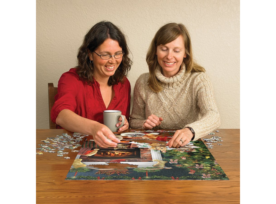 COBBLE HILL Puzzle Vianočné mačiatka 1000 dielikov