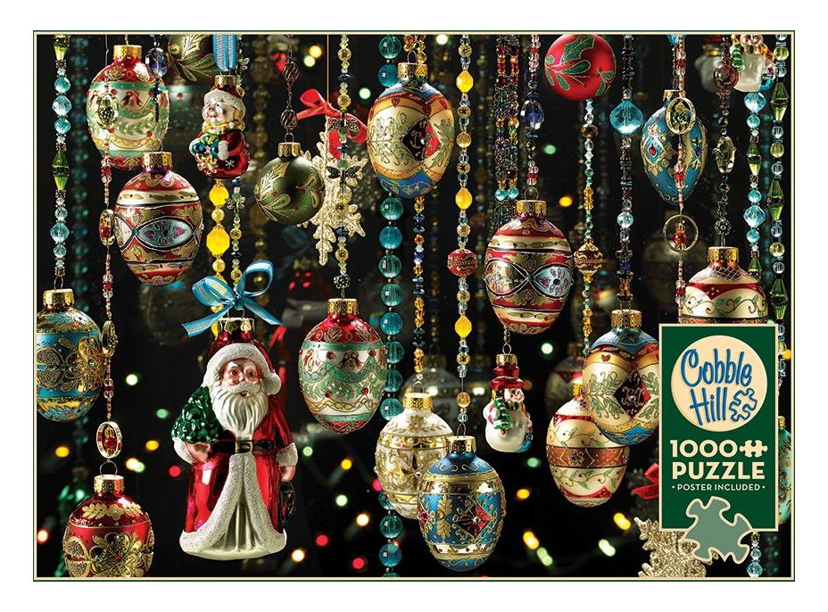 COBBLE HILL Puzzle Vianočné ozdoby 1000 dielikov