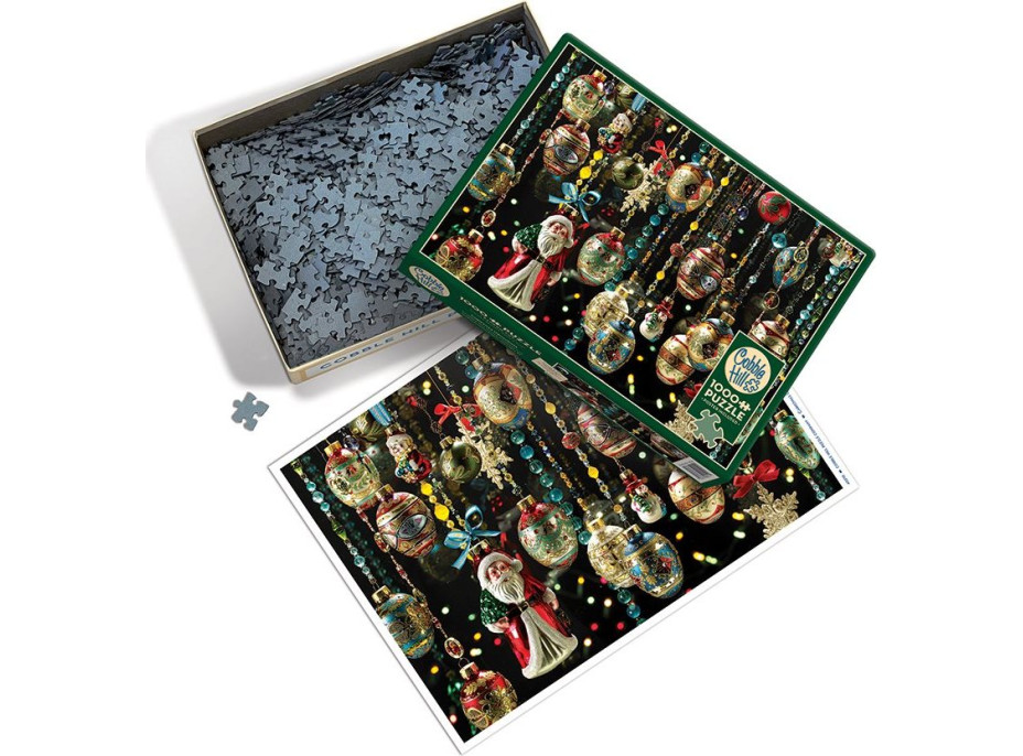 COBBLE HILL Puzzle Vianočné ozdoby 1000 dielikov