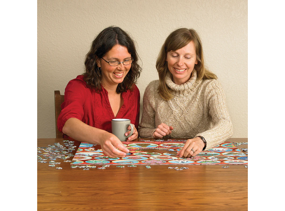 COBBLE HILL Puzzle Vianočné sušienky v tvare snežítok 1000 dielikov