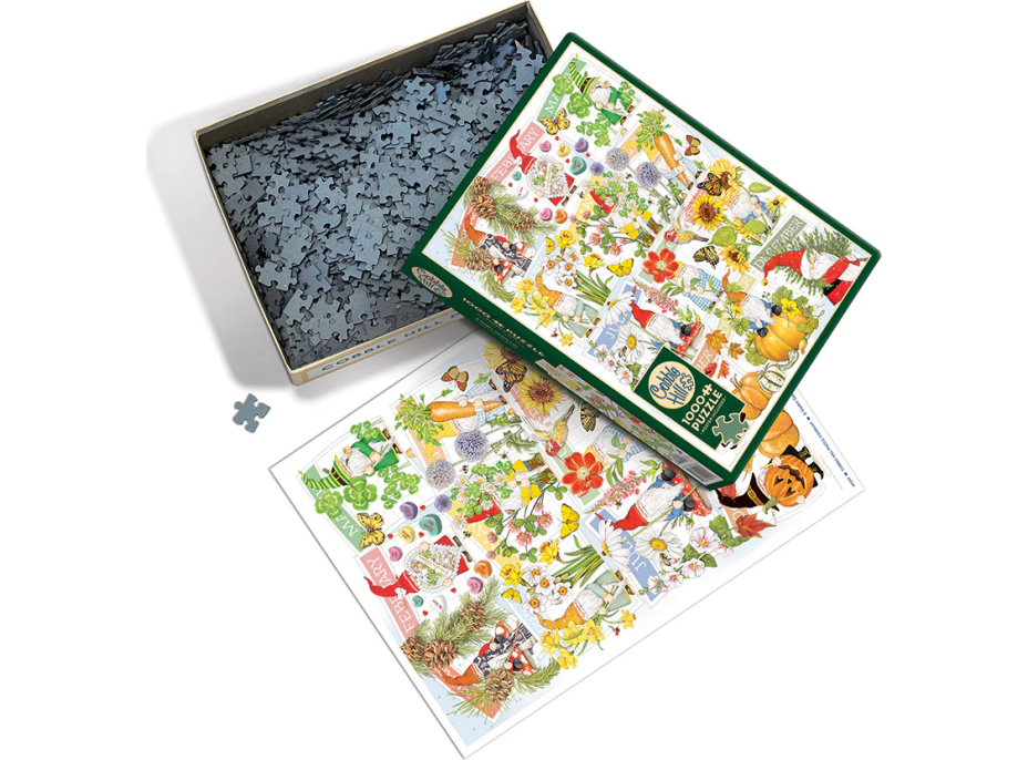 COBBLE HILL Puzzle Veselý život trpaslíkov 1000 dielikov