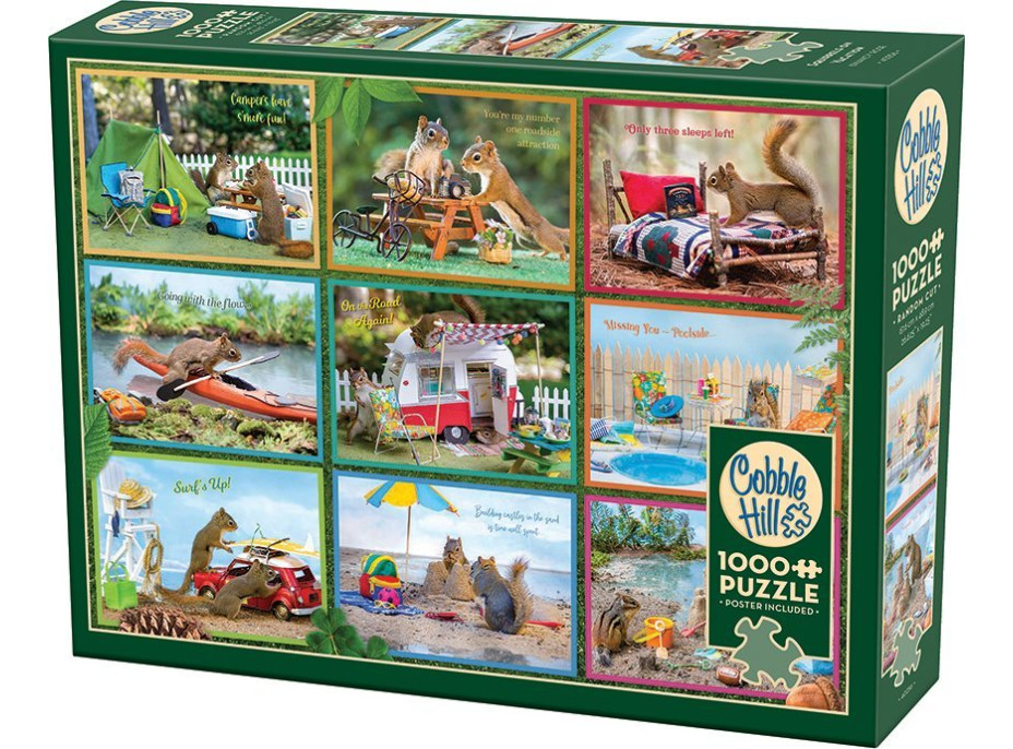 COBBLE HILL Puzzle Veveričky na prázdninách 1000 dielikov