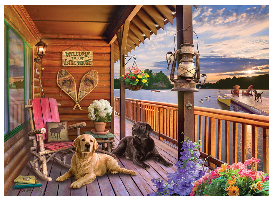 COBBLE HILL Puzzle Vitajte v dome pri jazere 1000 dielikov