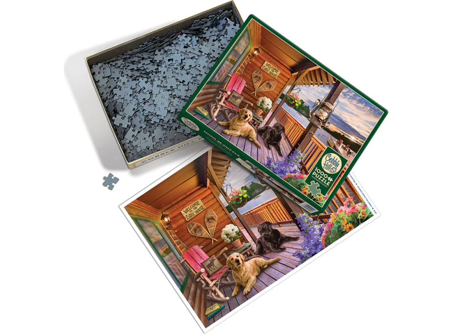 COBBLE HILL Puzzle Vitajte v dome pri jazere 1000 dielikov
