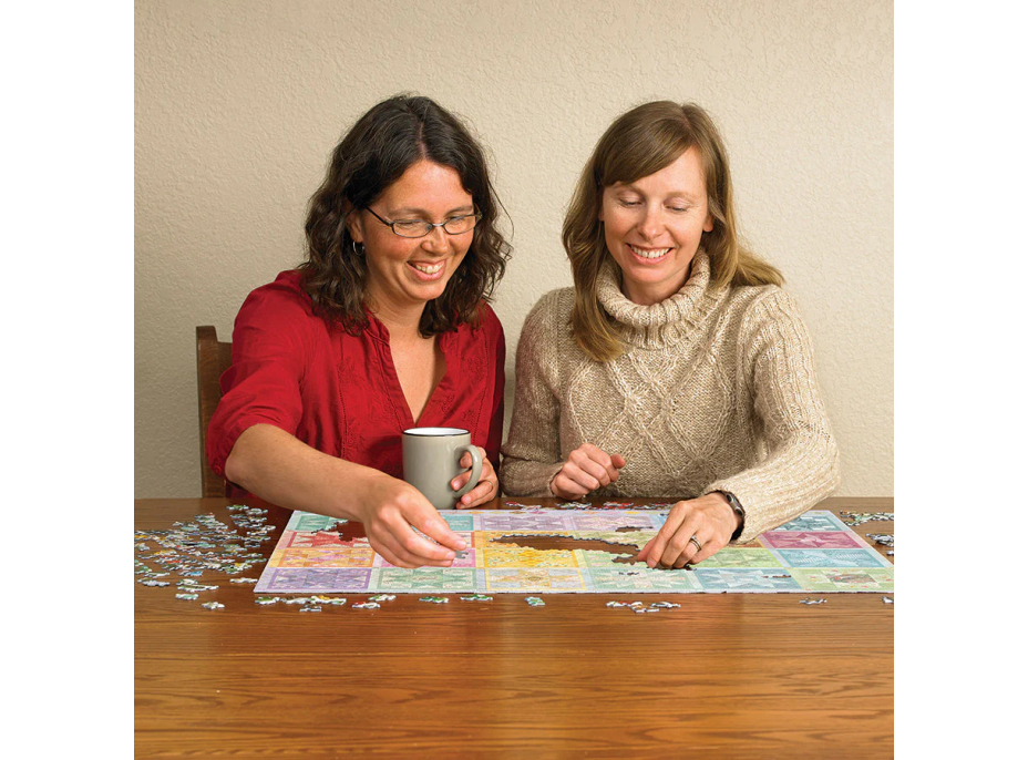 COBBLE HILL Puzzle Vyšívaná deka: Hviezdne ročné obdobia 1000 dielikov