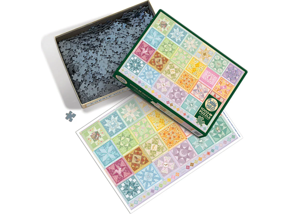 COBBLE HILL Puzzle Vyšívaná deka: Hviezdne ročné obdobia 1000 dielikov