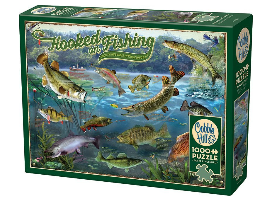 COBBLE HILL Puzzle Závislý na rybárčenie 1000 dielikov
