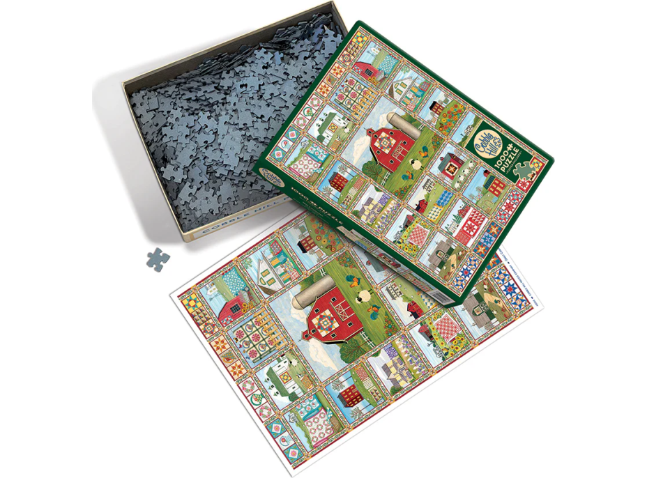 COBBLE HILL Puzzle Krajina vyšívaných prikrývok 1000 dielikov