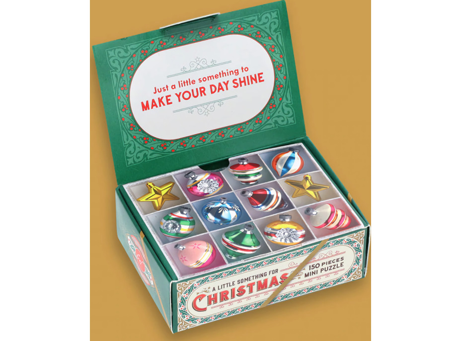 Chronicle Books Niečo málo na Vianoce mini puzzle 150 dielikov