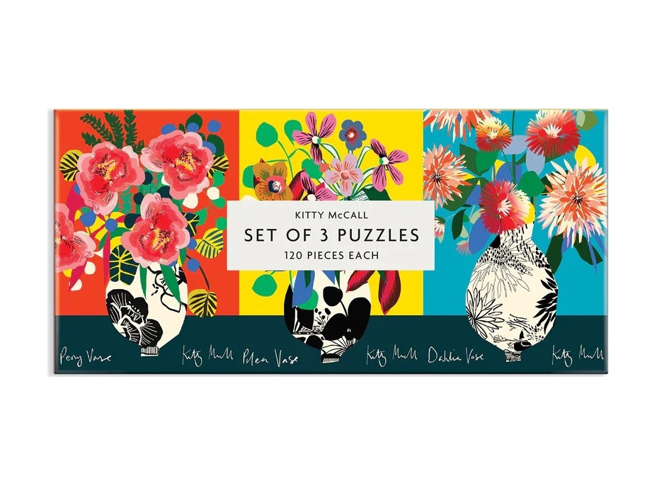 Galison Puzzle Sada Kitty McCall 120 dielikov 3v1