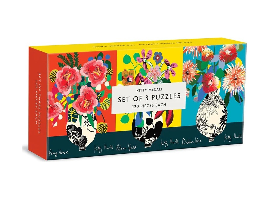 Galison Puzzle Sada Kitty McCall 120 dielikov 3v1
