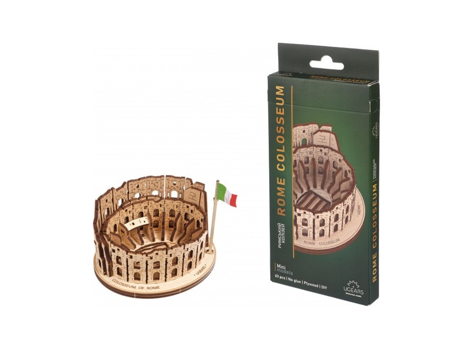 Ugears 3D drevené mechanické puzzle Rímske Koloseum