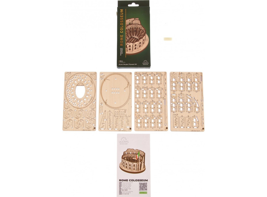 Ugears 3D drevené mechanické puzzle Rímske Koloseum