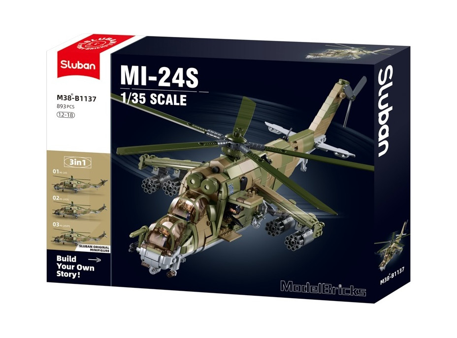 Sluban Bojový vrtuľník MI-24S M38-B1137