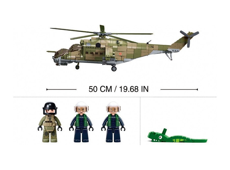Sluban Bojový vrtuľník MI-24S M38-B1137