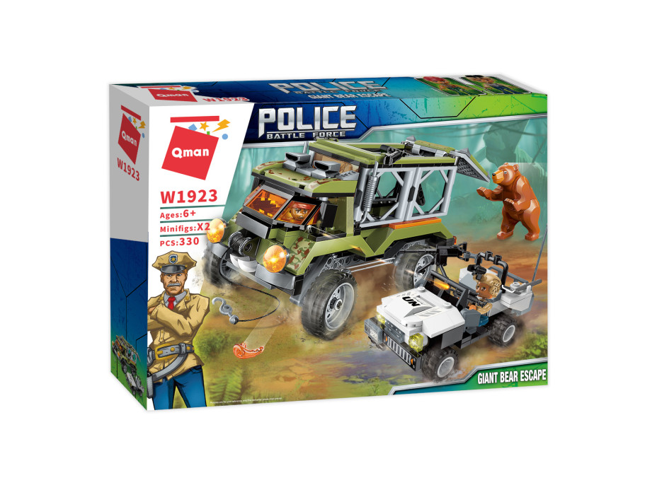 Qman Police Battle Force W1923 Útek medveďa obrovského